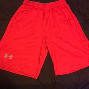 Loose Red Under Armour Shorts